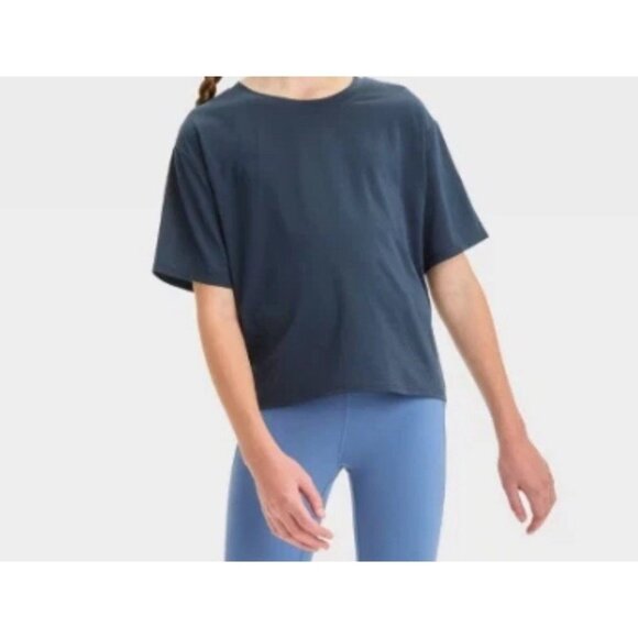 all in motion Other - All in Motion Girls Core Boxy Athletic T-Shirt Workout Tee Blue Size M (8)
